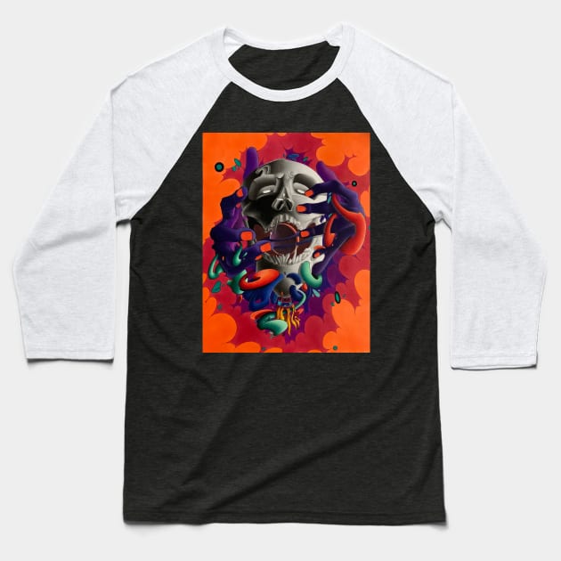 Corruption of the World Baseball T-Shirt by TJ Reese Art